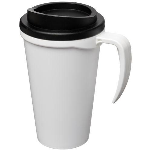 Mug isolant 350 ml promotionnel Americano® Blanc / Noir